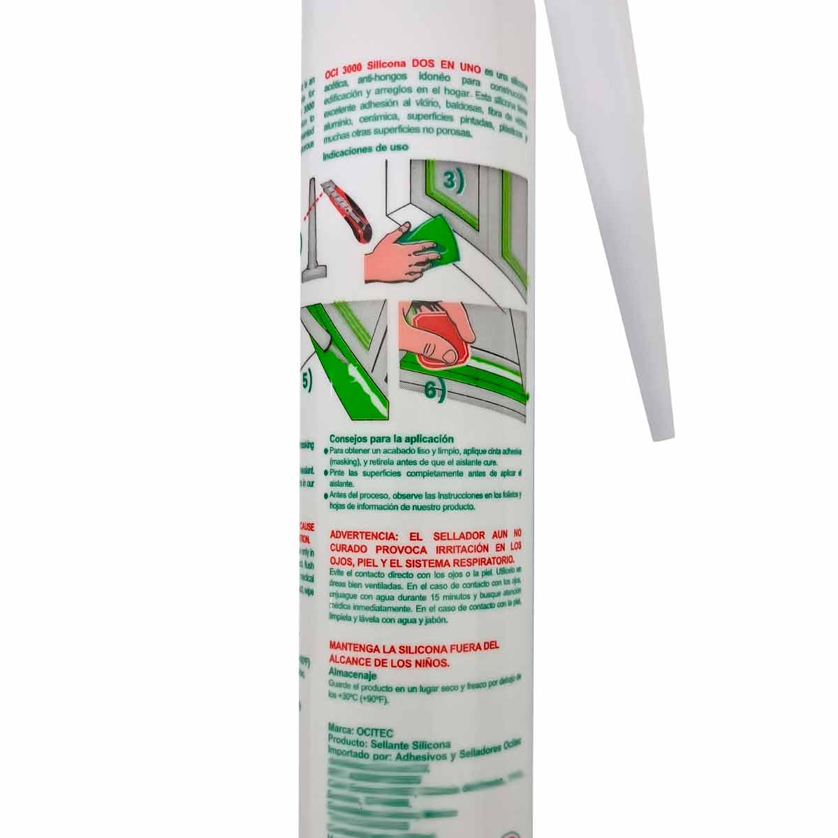 Tubo Silicon Negro Multiusos Antihongos Uso General Orgasil 3000 - Imagen 2